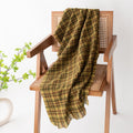 Vintage Soft Plaid Tassel Scarf 6W6NSW289