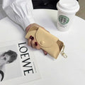 Solid Color Flip Over Portable Sunglasses Case MK2BLC6W13HSY47
