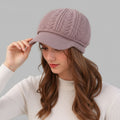 Casual Cable Knit Fleece-Lined Warm Beanie Hat 6W6HAT662