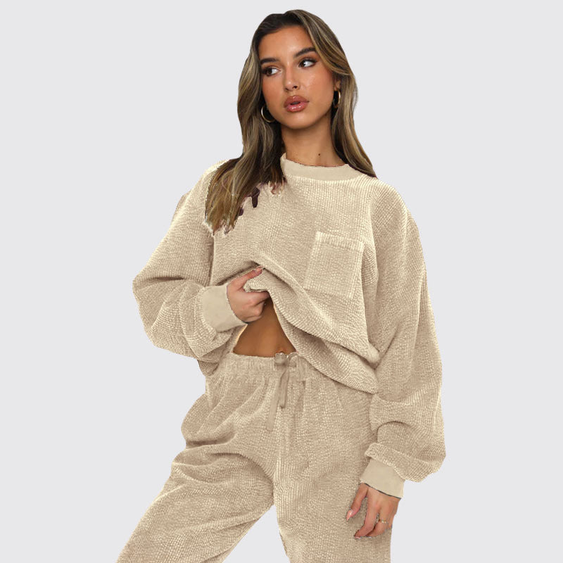 Corduroy Pullover Set - DippedShop Wholesale - #6019