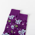 Pumpkin Ghost Print Socks - DippedShop Wholesale - #7859
