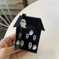 Quirky Halloween Haunted House Ghost Hair Claw 6W6HCP1320