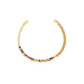 Chunky Colorful Zirconia Bracelet - DippedShop Wholesale - #9443