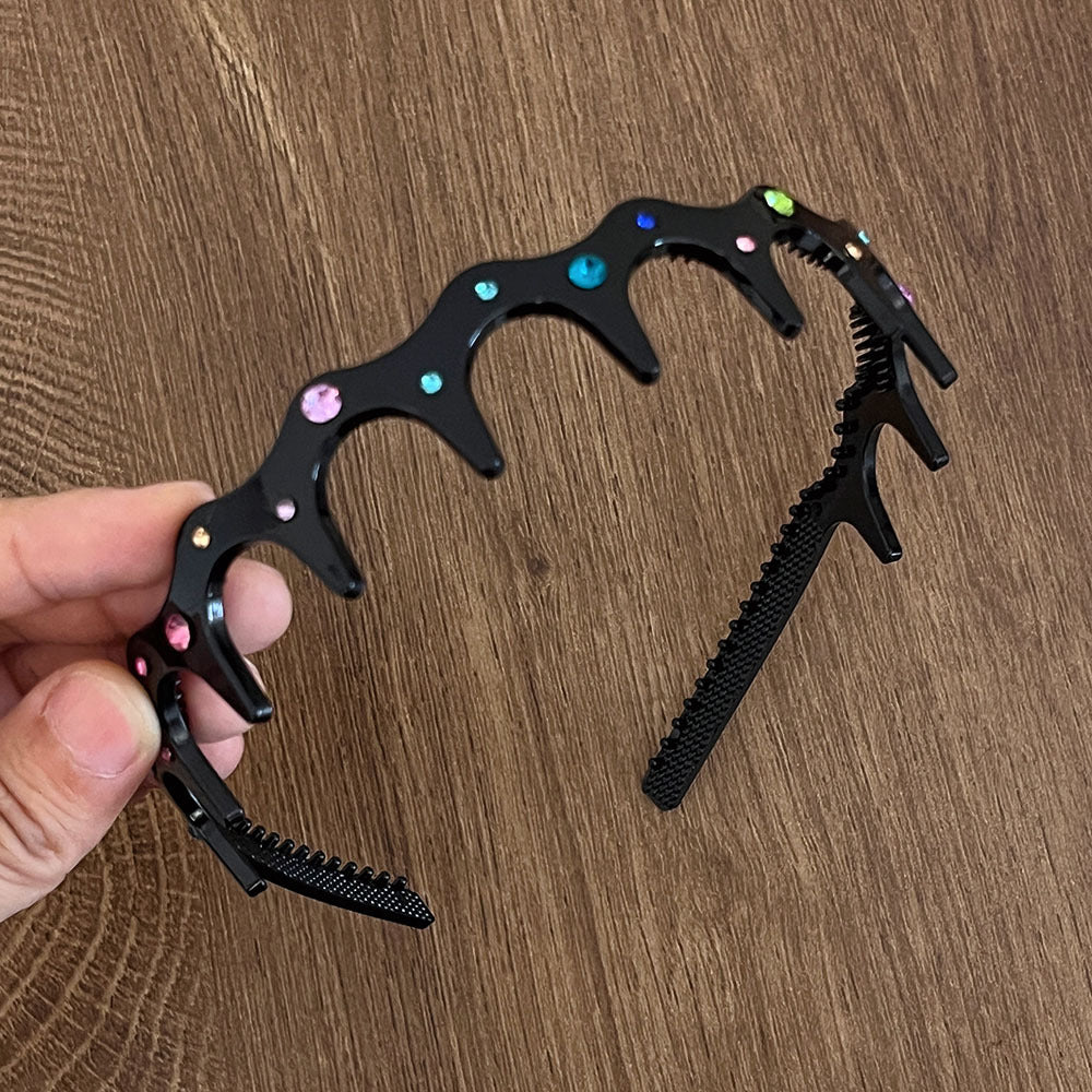 Stylish Colorful Rhinestones Non Slip Headband MK2SPM6W6HBD19