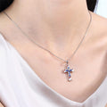 Trendy USA Flag Cross Pendant Choker Necklace 8ZA6JNC294L