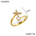 Simple Gold Plated Rhinestone - DippedShop Wholesale - #2611