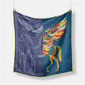 Abstract Silk Square Scarf - DippedShop Wholesale - #5427