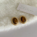 Retro Gold Plated Geometry Pea - DippedShop Wholesale - #8195