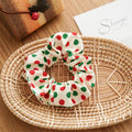 Polka Dot Plaid Hair Scrunchie - DippedShop Wholesale - #4243
