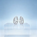 Trendy Cubic Zirconia Starburst Hoop Earrings 6W6JER597