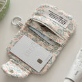 Cute Floral Print Card Case Wa - DippedShop Wholesale - #7571