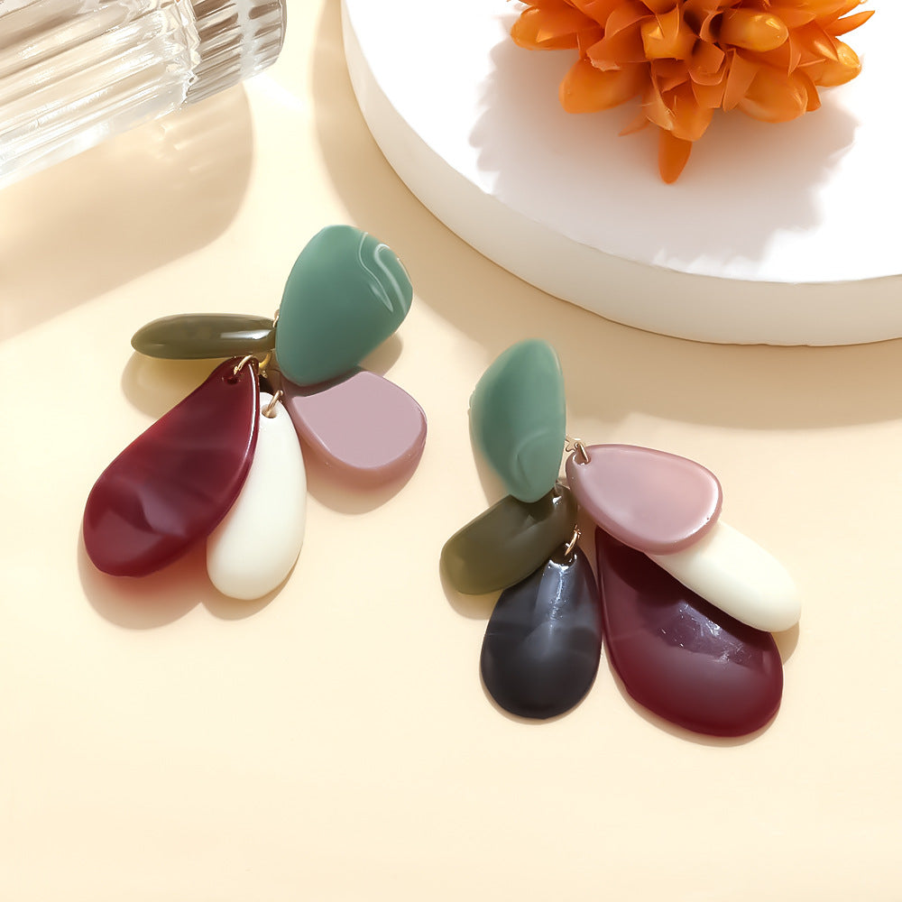 Colorful Irregular Resin Necklace - DippedShop Wholesale - #7347