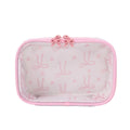 Cute Waterproof Bowknot Clear PVC Makeup Bag 6S5CO199
