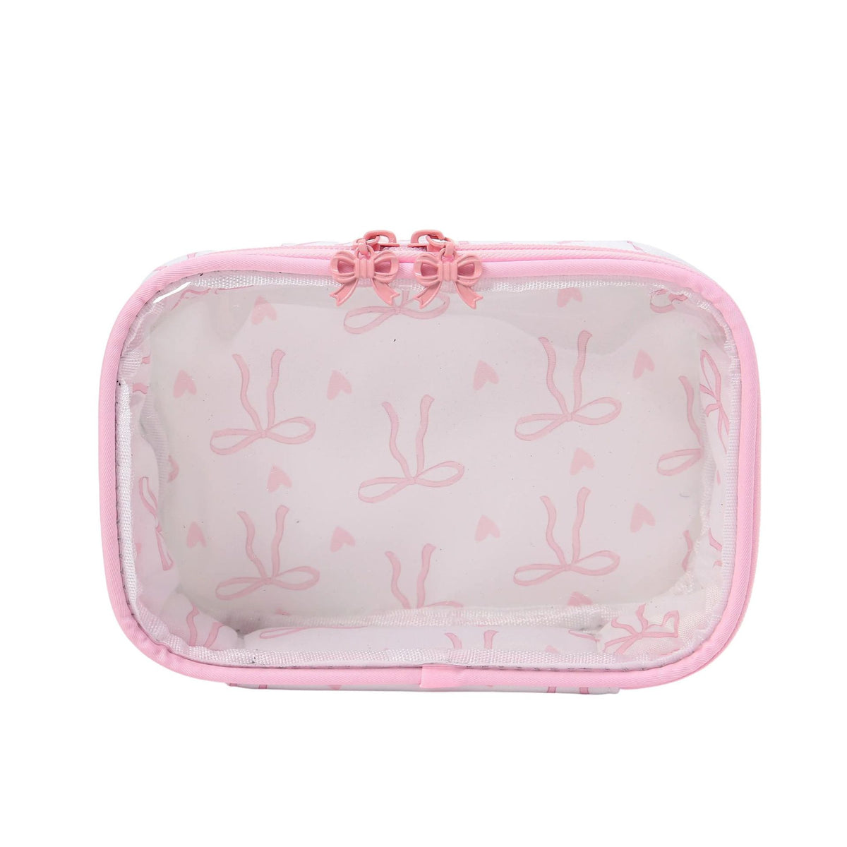 Cute Waterproof Bowknot Clear PVC Makeup Bag 6S5CO199