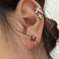 Cross Huggie Hoop Earrings - DippedShop Wholesale - #5635