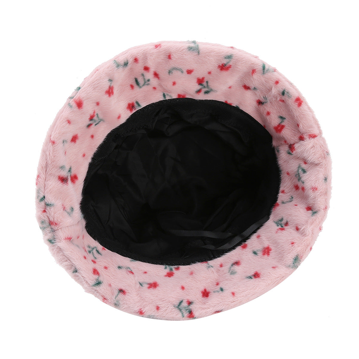 Floral Plush Bucket Hat - DippedShop Wholesale - #8435