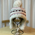 Fair Isle Fleece Trapper Hat - DippedShop Wholesale - #8435