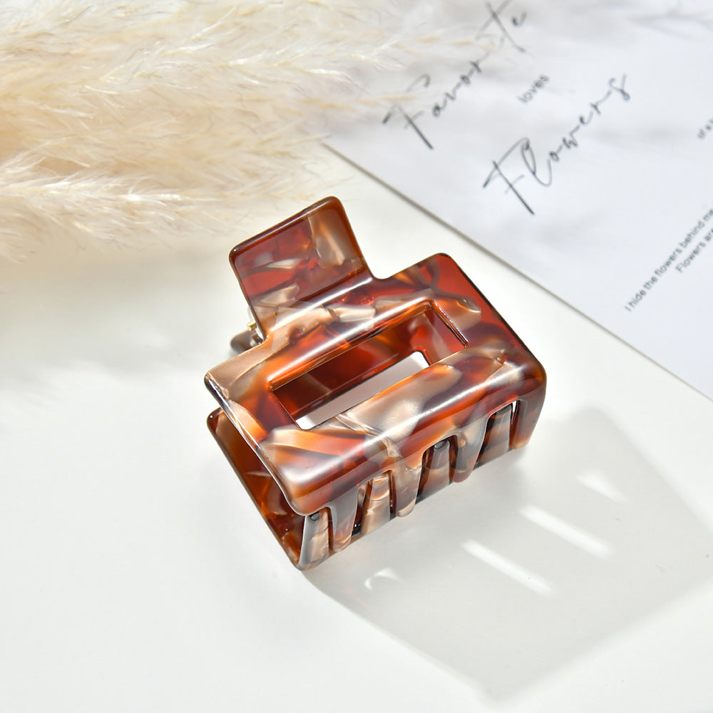 Fashion Color Block Geometric Mini Hair Claw 8AS6HCP258T