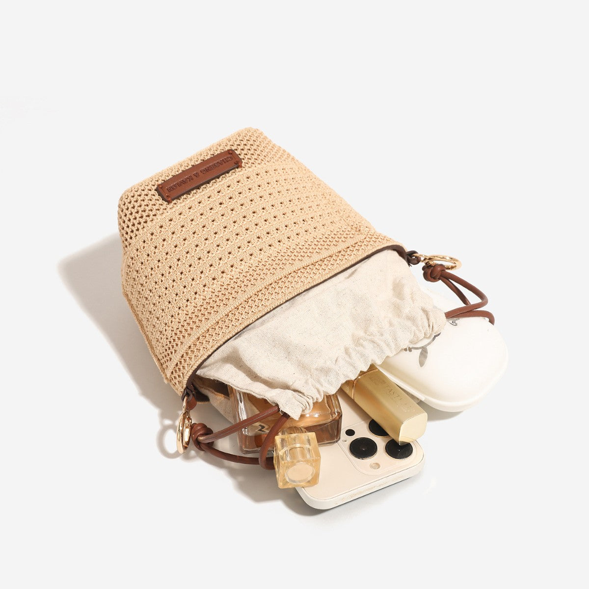 Woven Beach Bucket Bag - DippedShop Wholesale - #1811
