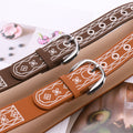 Retro Embroidered PU Belt - DippedShop Wholesale - #4051