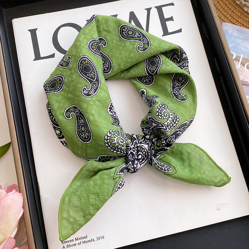Sweet Floral Print Soft Silk Scarf 6W6NSI202