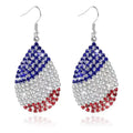 Trendy Sparkling Rhinestones Star Pendant Hook Earrings 8ZA6JER301L