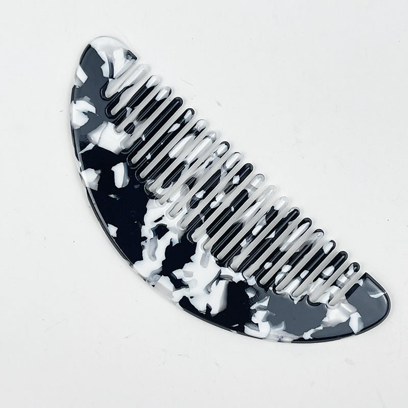 Acrylic Half-Moon Portable Hair Combs DP25E686