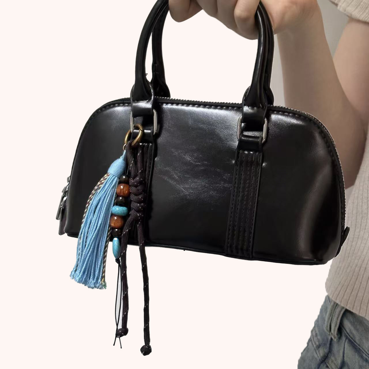 Flower Pendant Bag Charm - DippedShop Wholesale - #3763