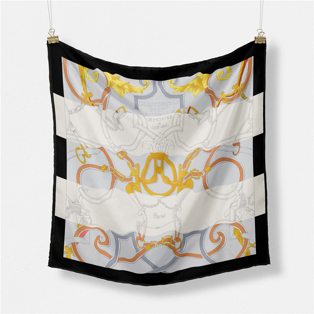 Abstract Silk Square Scarf - DippedShop Wholesale - #9891