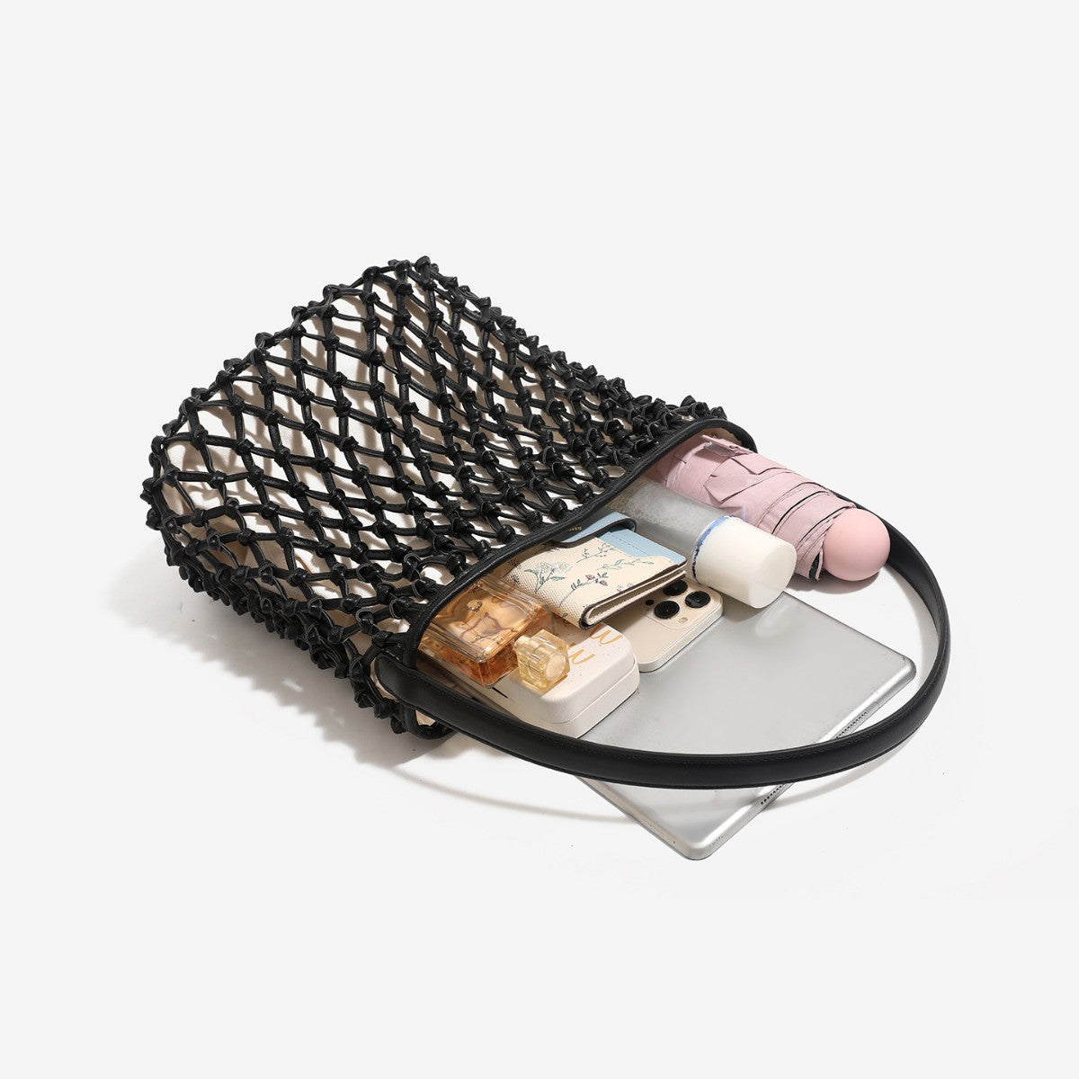 Mini Hand-Woven Solid Color Handbag 8CW6BBG503T