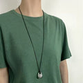 Teardrop pendant leather necklace - DippedShop Wholesale - #0771
