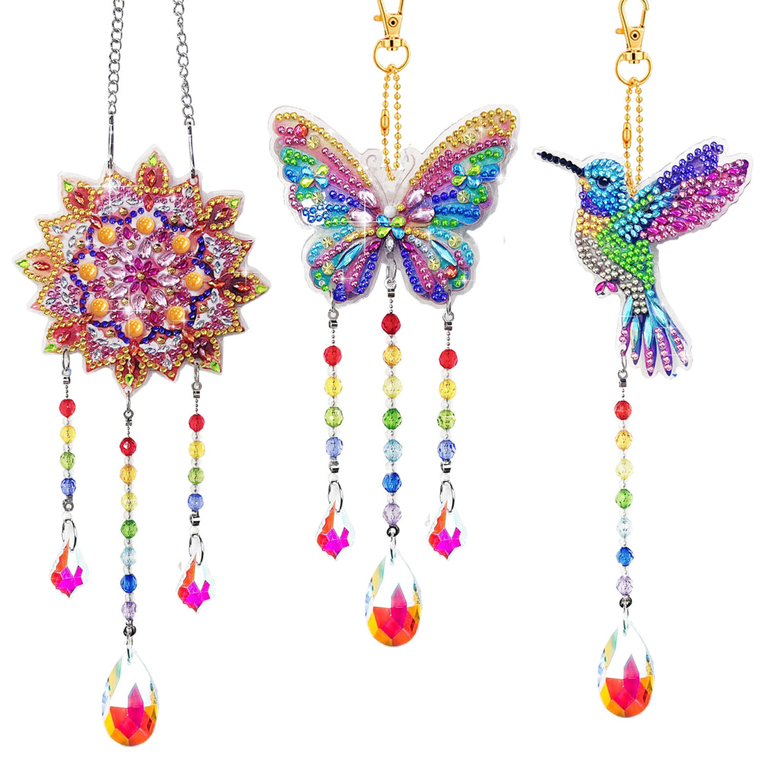 Butterfly Rhinestone Colorful Crystal Suncatcher DP25D686