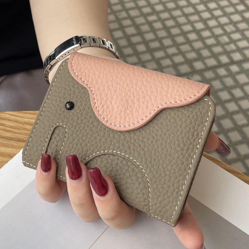Funny Elephant Shape PU Coin Purse Wallet 6S10BWB118