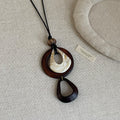 Boho Style Handmade Geometric Beaded Necklace 6W6JNC383L