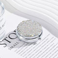 Rhinestone Round Mirror Case - DippedShop Wholesale - #2819