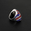 Stylish UK Flag Sparkling Zirconia Chunky Ring 8ZA6JRG208T