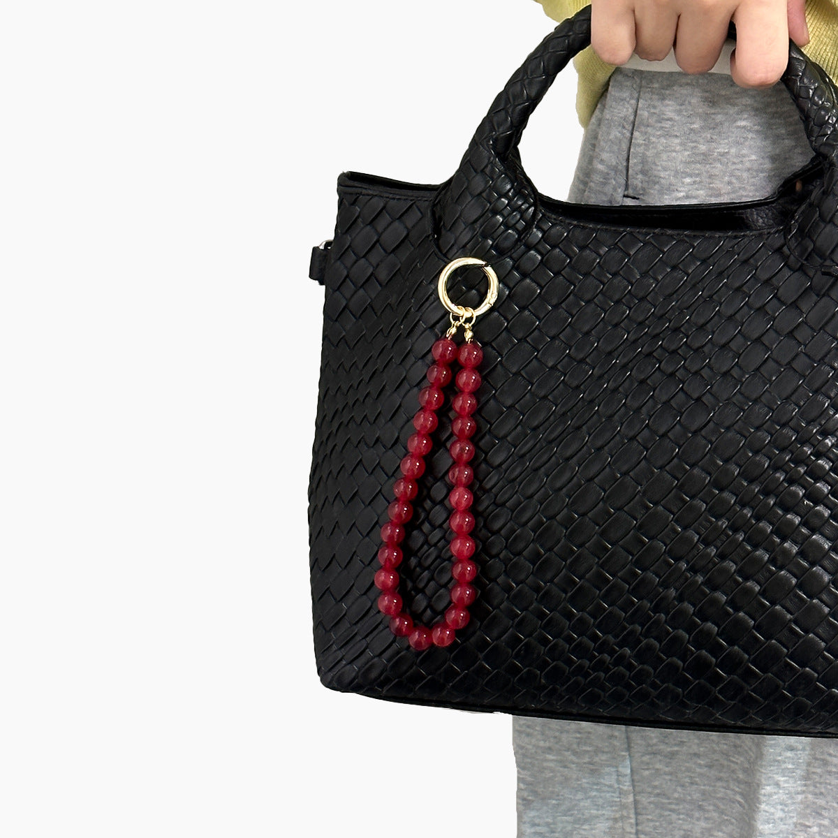 Natural Stone Beaded Keychain - DippedShop Wholesale - #4723