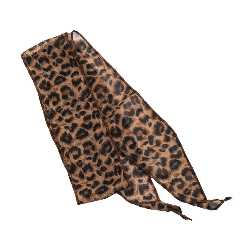 Vintage Leopard Print Silk Scarf 6W6NSI185