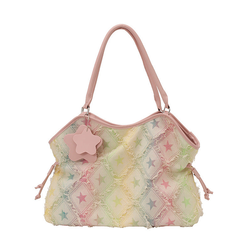 Denim Shoulder Bag - DippedShop Wholesale - #7523