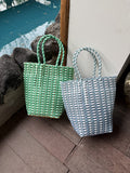 Minimalist Solid Color Hollow Hand Woven Handbag 8CW6BBG523L