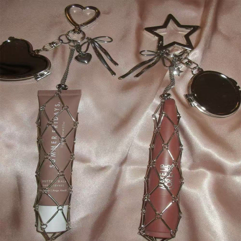 Metal Star Net Bag Pendant Keychain Bag Charms 6W10BBC333