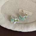 Gold Plated Pearl Wide Earrings - DippedShop Wholesale - #5731