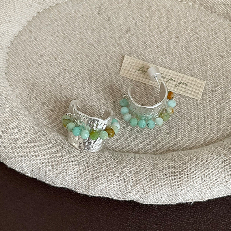 Gold Plated Pearl Wide Earrings - DippedShop Wholesale - #5731