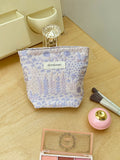 Floral Embossed Portable Large Capacity Makeup Bag MK2BW6W10BOB396