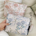 Fresh Large Capacity Floral Jacquard Makeup Bag MK2BW6W10BOB392