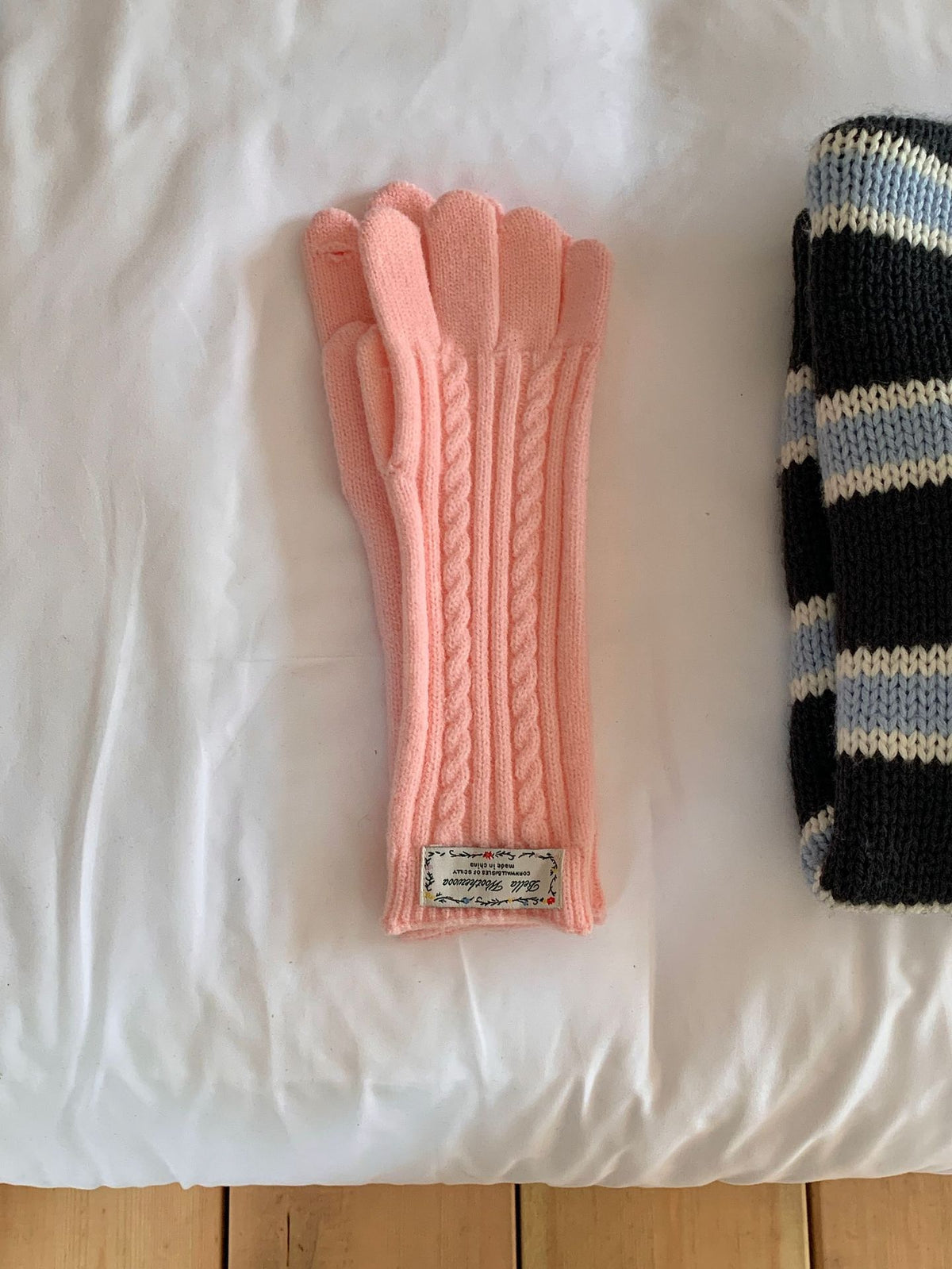 Long Knit Touchscreen Gloves - DippedShop Wholesale - #9699
