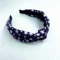 Fashion Start Pattern Knotted Wide Hair Band 8AS6HBD68L