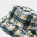 Casual Fluffy Color Contrast Warm Bucket Hat 6W6HAT531