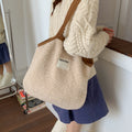 Casual Fuzzy Plush Underarm Shoulder Bag 6W10BBG2493