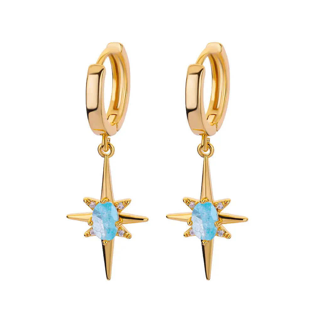 Gold Plated Star Stud Earrings - DippedShop Wholesale - #1891